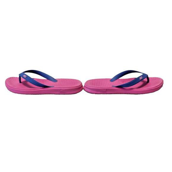 Nike Solay Thong Flip Flop Sandals Casuals Pink Blue Women's Size 11 - Picture 4 of 7